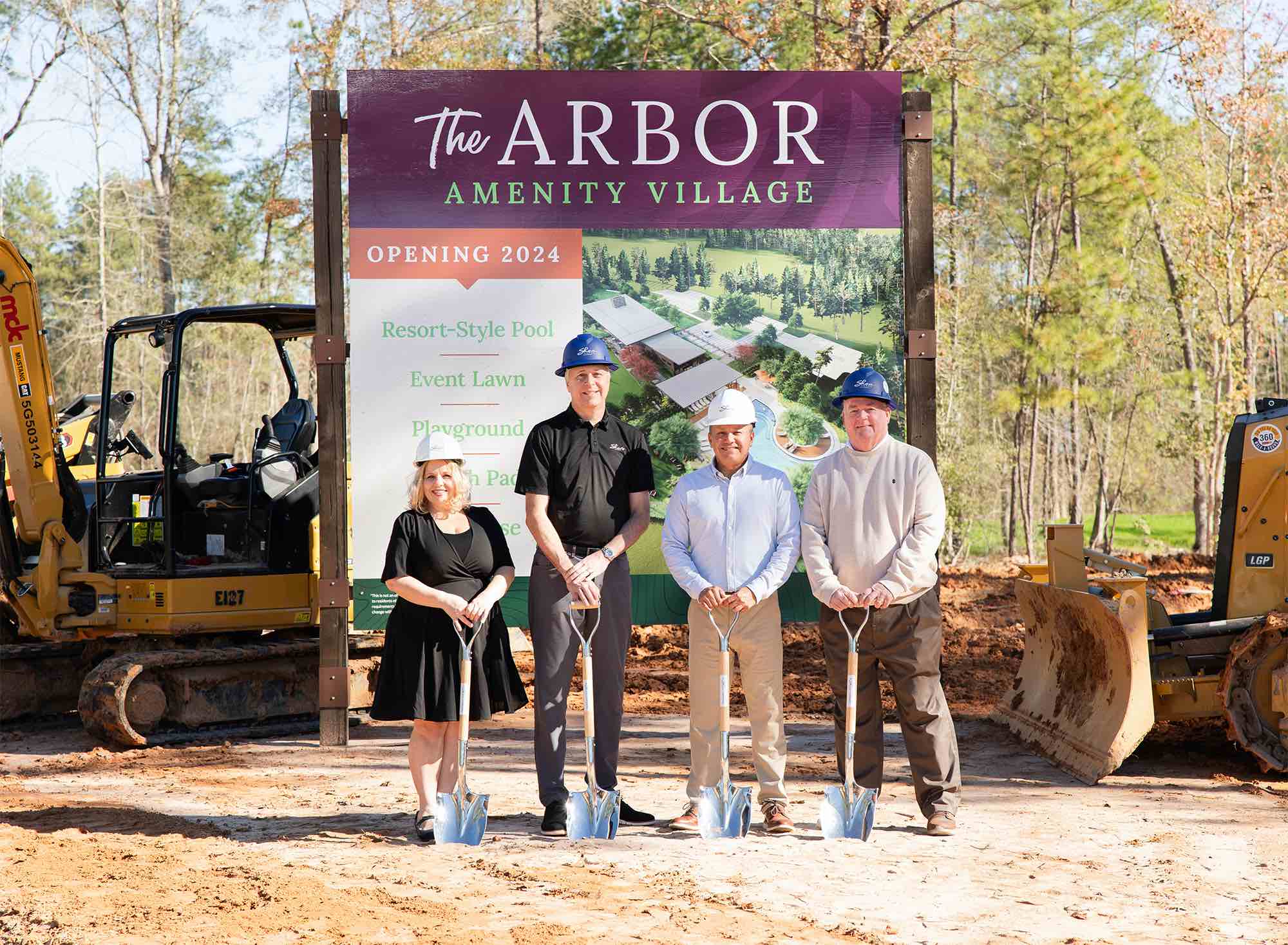 The Arbor Amenity Village Starts Construction - Evergreen